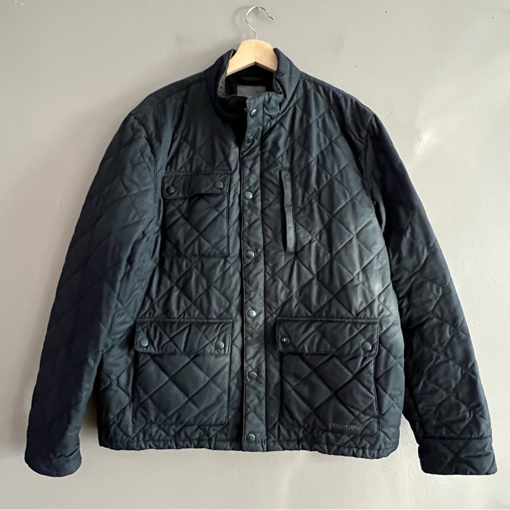 Bonobos Men’s Banff Quilted Standard Fit Barn Jacket Quilted Black Sz XL * Flaws
